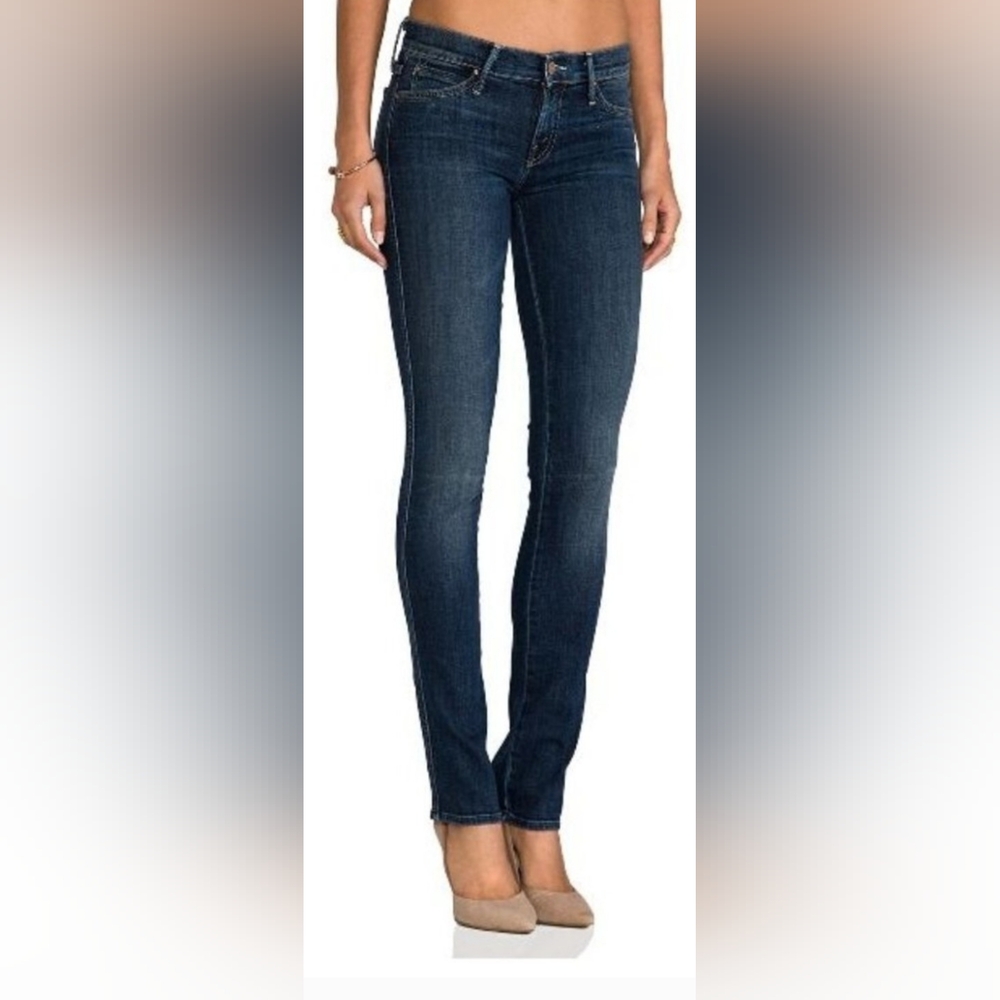 MOTHER The Rascal Low Rise Jeans Size 29 Coffee Tea or Me Wash 10041-104